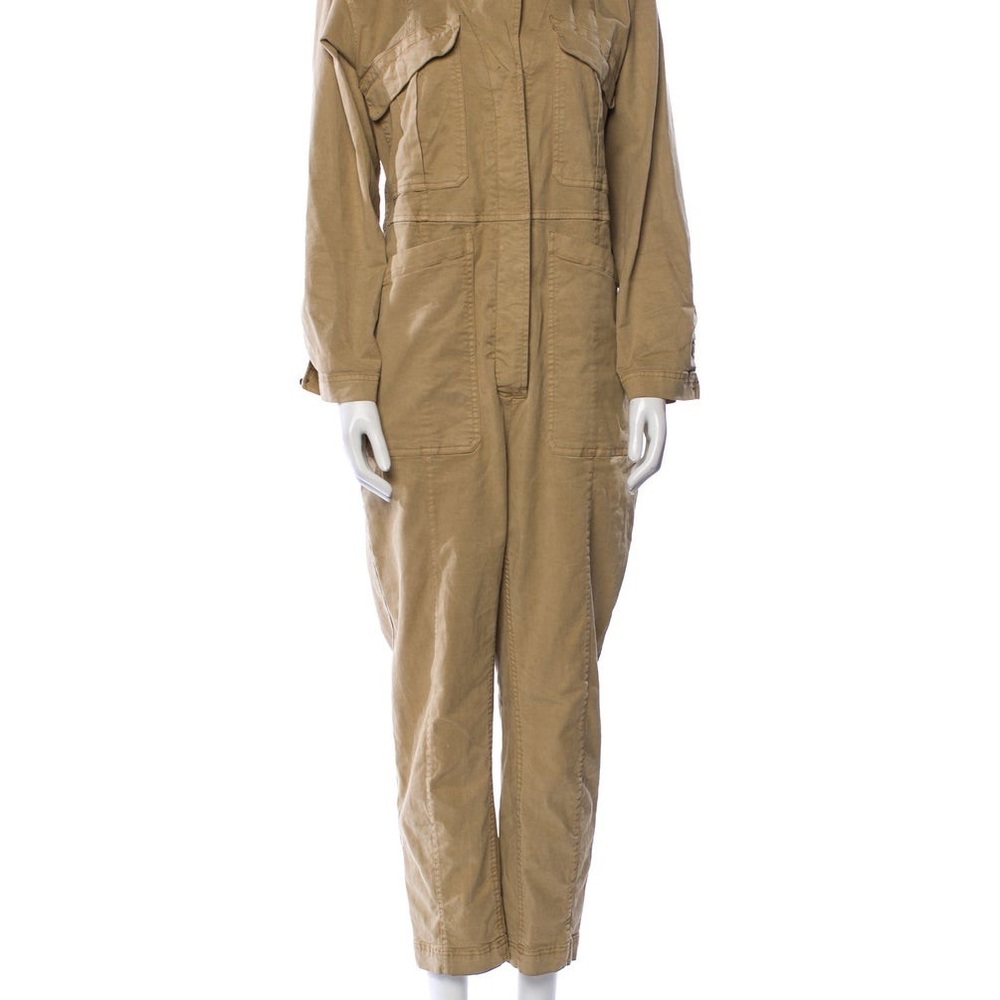 Alex Mill Olive-Tan Utility Zip Jumpsuit